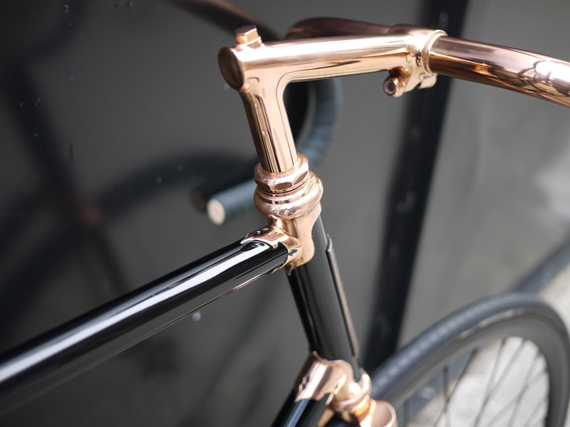 brass bicycle